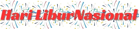 Kalender resmi Hari Libur Nasional Indonesia dan cuti bersama pemerintah